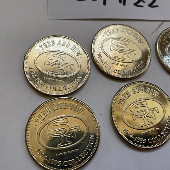 San Francisco 49ers then and now 1994-95 collectable coins 6 of 20 Lot #22 - Picture 8 of 8